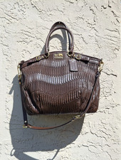 Borsa a tracolla Coach Madison marrone Sophia F 1182-18643 in pelle plissettata raccolta
