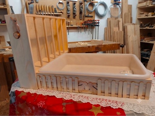 Fieniera coniglio legno - fieniera,