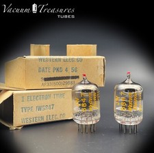 5847A ( 404A) Western Electric NOS NIB Tested Pair Tubes Made in USA '50s