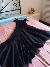 Abito da sera elegante nero con pizzo  quasi nuovo taglia 46