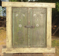 Specchio antico finestra dipinto a mano decorazione parete - stile rustico vintage decorativo