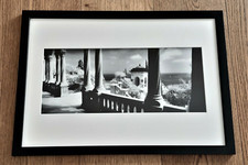 Quadro Fotografia in bianco e nero Liguria Hanbury con cornice foto d'autore