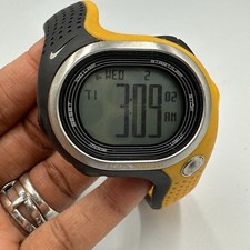 Nike Triax Fury Orologio Digitale Uomo Quadrante Nero Giallo Retroilluminato Batteria Nuova