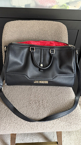 Love moschino black pebbled - moschino,