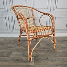 Poltrona vintage in rattan