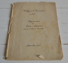 COLLEGIO S. FRANCESCO IN LODI PROGRAMMA DI FISICA E CHIMICA PER LA I CLASSE