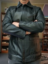 Genuine Vintage Heavy Leather Motorcycle Biker 