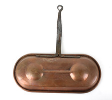 Antica Leccarda Ovale in Rame