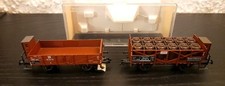 Lotto 2 Vagoni carri MERCI