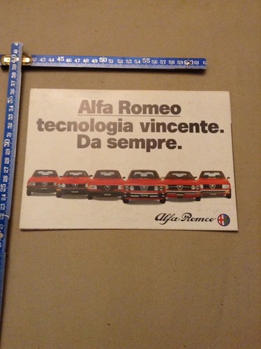 Depliant vintage alfa - depliant, romeo