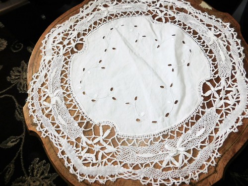 Vintage white table protector - vintage,