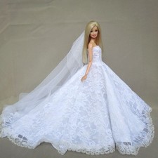 Vestiti Barbie Vintage Collezione Vari Colori 30 Cm Elegante Tema Matrimoniale