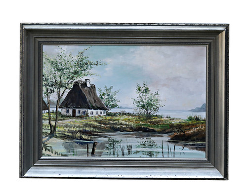 Herbert lerche dipinto olio - herbert,
