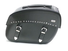 Borse laterali pelle 60 lt con telaietti click fix per vari modelli custom