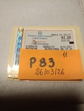 P83 MARCA DA BOLLO DA 2 EURO