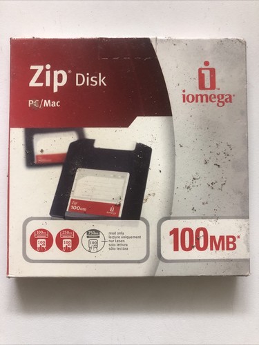 Zip disk mac iomega 100mb - zip, pc/mac
