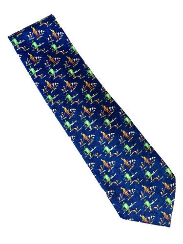 Cravatta modano blu - blu, motivo