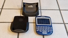 Vintage and Rare RIM BlackBerry 7290 Steel Blue Unlocked + Clips Battery Dock