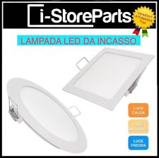 FARO FARETTI LED PANNELLI SLIM INCASSO A MOLLA ROTONDO QUADRATO CARTONGESSO