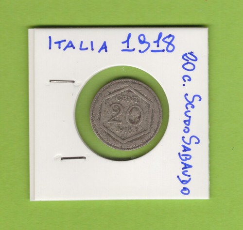 Regno moneta cent 1918 - regno, 20