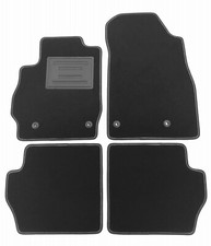 ASC tappetini auto set 4pz MAZDA 2 DE II serie  2007-2014  bottoni e battitacco