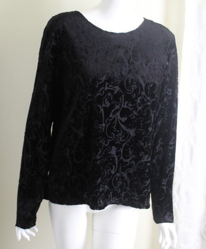 Talbots taglia velluto nero - talbots, xl