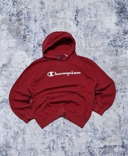 Champion red hoodie big - red, logo