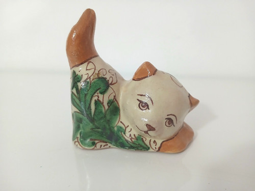 Statuetta gatto ceramica di - gatto,
