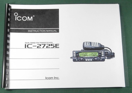 Icom 2725e manuale di - icom, ic-2725e