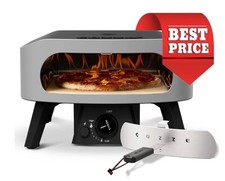 Forno Pizza a Gas 13” Cozze 30mbar Acciaio Inox | Pietra Cordierite | Termometro