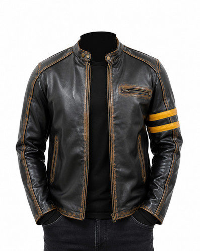 Giacca pelle uomo - moto, biker