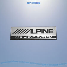 ALPINE 50x15mm emblema brusch