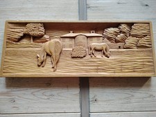 Bassorilievo Quadro In Legno