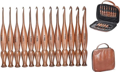 Uncinetto legno set 13 - uncinetto, di