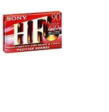 SONY HF 90 Audio Cassette Vergini Nastri SIGILLATO NUOVO Pacco da 5 pezzi