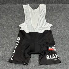 Bianchi Milano Bavaglino Pantaloncini Ciclismo Uomo 2XL Imbottiti Italia Edoardo Bianchi