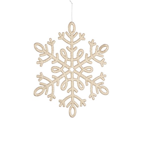 Pendaglio fiocco neve oro - pendaglio,
