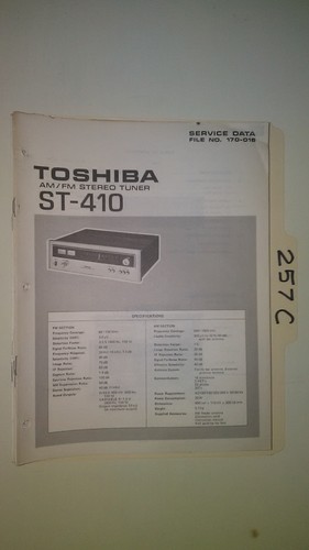 Toshiba 410 manuale di - toshiba,