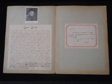 ***CESARE CANTU'*** BIGLIETTO AUTOGRAFO ORIGINALE META' '800 !!!