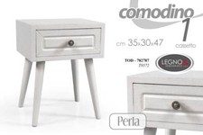 MOBILE COMODINO PERLA IN LEGNO