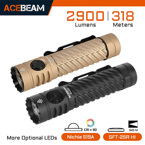 Torcia acebeam ec20 edc 18650 - torcia,