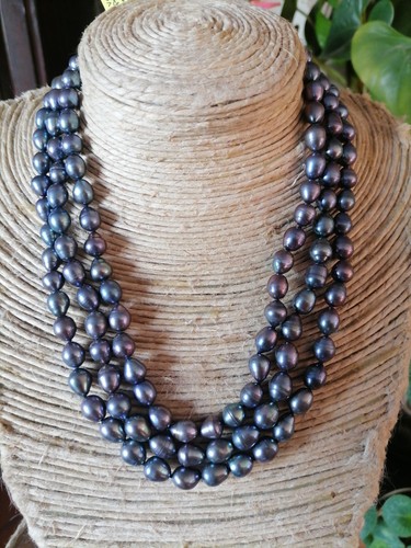 Collana fili perle vere - collana,