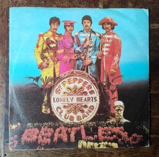  The Beatles SGT PEPPER'S LONELY HEART CLUB Disco Vinile 45 Leggere Descrizione 