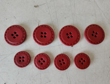 LOTTO  BOTTONI  ROSSI  VINTAGE