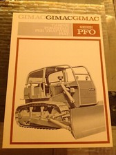 DEPLIANT VINTAGE GIMAC CABINE FORESTALI PER TRATTORI FIAT SERIE PFO