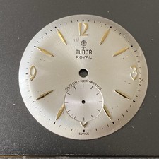 Vintage Tudor Royal Quadrante Argento Sub Secondi 28,6mm Ricambi Riparazioni