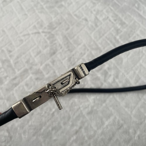 Cintura diesel nera - cintura, argento