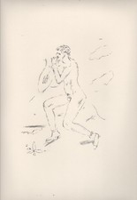 Filippo de Pisis - Il Citaredo vicino al mare - Litografia