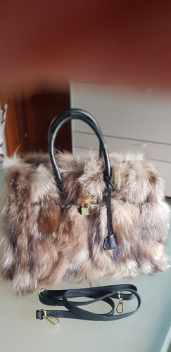 Borsa vera pelle martellata - in,