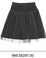 GONNA NERA ARGENTATA BIMBA